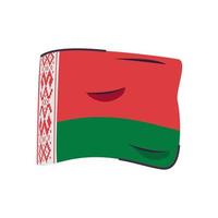 belarus flag country isolated icon vector