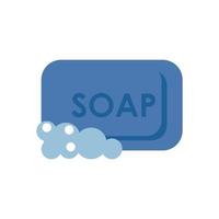 soap with foam flat style icon vector