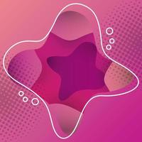 liquid banner color pink background vector