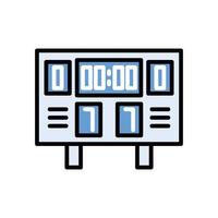 electronic scoreboard sport isolated icon vector