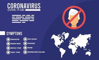 corona virus infographic with use face mask campaign vector