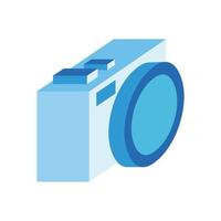 camera photographic isometric style icon vector