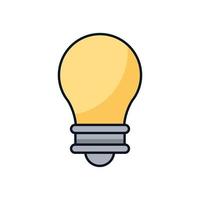 bulb light idea isolated icon vector