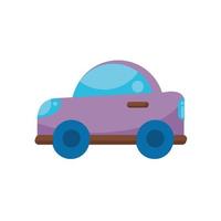 icono de estilo plano de juguete infantil de coche vector