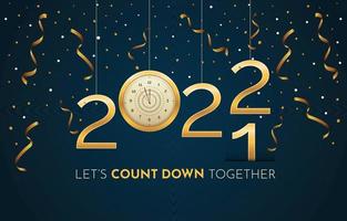 New Year Countdown Concept vector