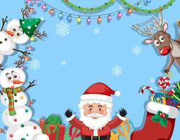 Merry Christmas background template vector