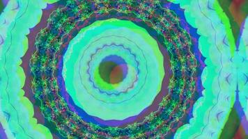 Circular abstract background. Kaleidoscope texture, symmetric effect. video
