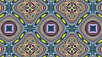 Abstract multicolored symmetrical kaleidoscope background video