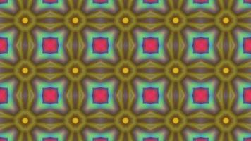 Fondo caleidoscopio multicolor simétrico abstracto. video
