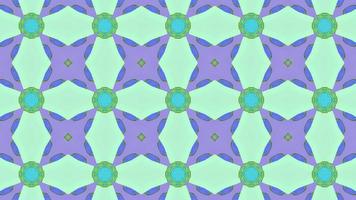 Abstract symmetrical multicolored kaleidoscope background. video