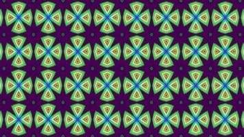 Abstract multicolored symmetrical kaleidoscope background. video