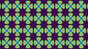 Abstract multicolored symmetrical kaleidoscope background. video