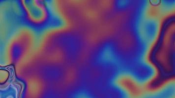 Fondo líquido degradado multicolor abstracto con burbujas. video