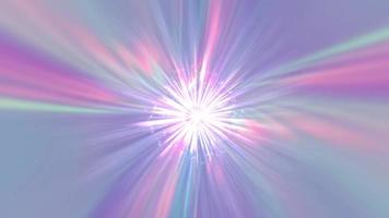 Abstract blue background with rainbow rays. video