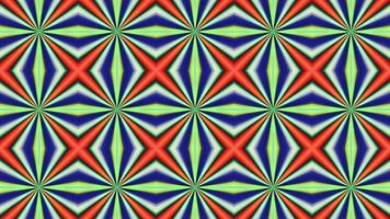 Abstract multicolored symmetrical kaleidoscope background video