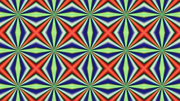 Abstract multicolored symmetrical kaleidoscope background video