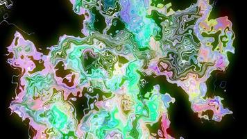 Abstract holographic liquid Iridescent background. video