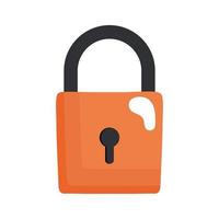 safe secure padlock isolated icon vector