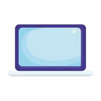 laptop computer portable device icon vector