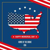 memorial day poster vector