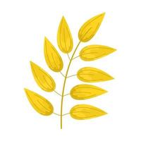 branch yellow color vector