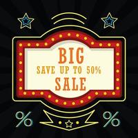 big sale bulb vector