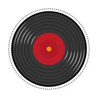 vinyl disk patch vector