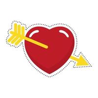 heart with arrow vector