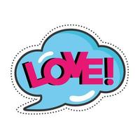 love speech bubble vector