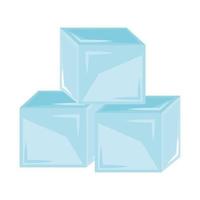 ice cubes icons vector