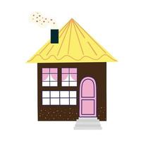 brown house building vector