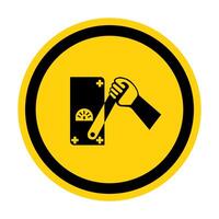 Do Not Touch Men Working Symbol Sign Isolate on White Background,Vector Illustration vector