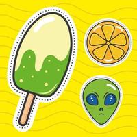 three nineties patches vector