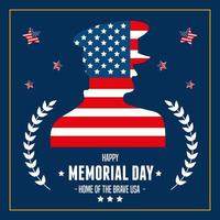 memorial day military vector