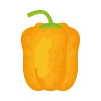 yellow pepper vegetable vector