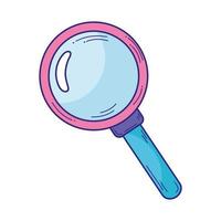 magnifying glass search tool icon vector