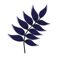 branch with leafs vector