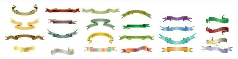 Colorful Vector Ribbon Banners