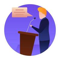 Political Interview Concepts vector