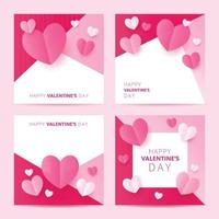 Valentine Card Template vector