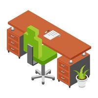 Trendy Workplace Concepts vector