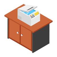 Trendy Printer Concepts vector