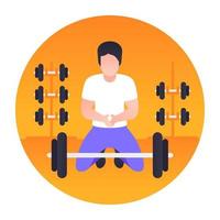 Dumbbells Exercise Concepts vector