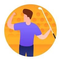 Trendy Golf Concepts vector