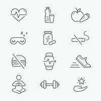 Healthy Lifestyle Lice Icon vector
