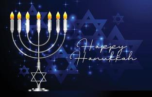 Happy Hanukkah Background Concept vector