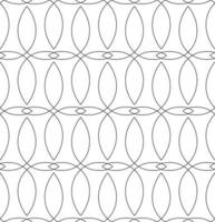 Vector black seamless pattern in a linear style of rhombuses and abstract shapes.A simple monochrome pattern of intertwining lines in the form of crosses.Simple black texture in a minimalist style.