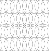 Vector black seamless pattern in a linear style of rhombuses and abstract shapes.A simple monochrome pattern of intertwining lines in the form of crosses.Simple black texture in a minimalist style.