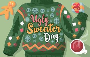 Ugly Sweater Background vector