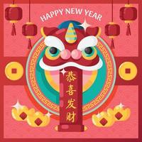 ilustración de año nuevo chino